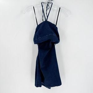 Vintage Tommy Jeans Halter Open Back Y2K style